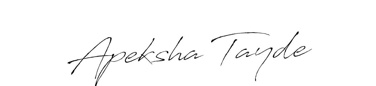 Similarly Antro_Vectra is the best handwritten signature design. Signature creator online .You can use it as an online autograph creator for name Apeksha Tayde. Apeksha Tayde signature style 6 images and pictures png