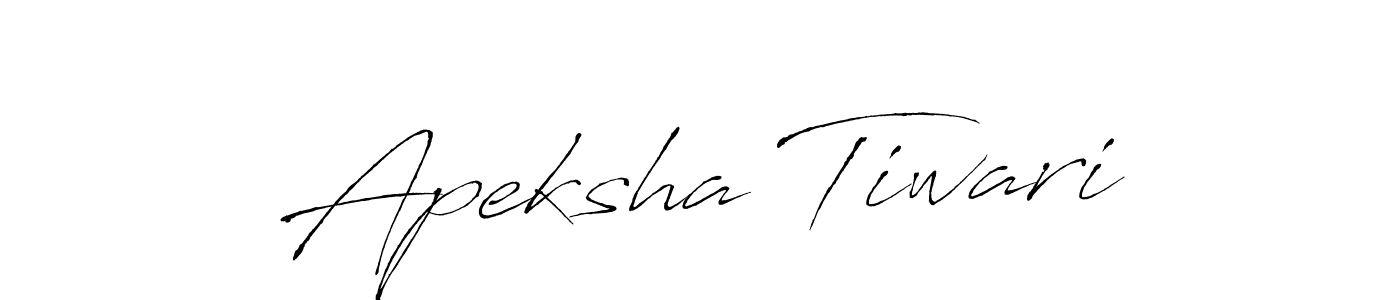 Make a beautiful signature design for name Apeksha Tiwari. With this signature (Antro_Vectra) style, you can create a handwritten signature for free. Apeksha Tiwari signature style 6 images and pictures png