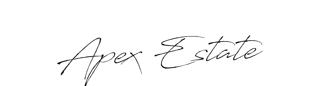 Similarly Antro_Vectra is the best handwritten signature design. Signature creator online .You can use it as an online autograph creator for name Apex Estate. Apex Estate signature style 6 images and pictures png