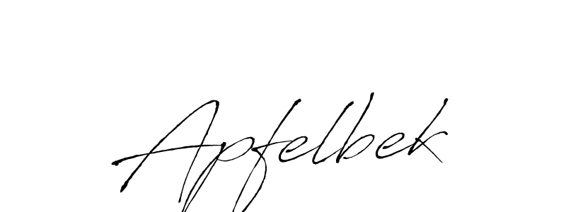 if you are searching for the best signature style for your name Apfelbek. so please give up your signature search. here we have designed multiple signature styles  using Antro_Vectra. Apfelbek signature style 6 images and pictures png