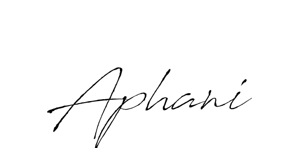 Make a beautiful signature design for name Aphani. Use this online signature maker to create a handwritten signature for free. Aphani signature style 6 images and pictures png
