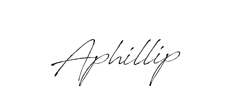 Make a beautiful signature design for name Aphillip. With this signature (Antro_Vectra) style, you can create a handwritten signature for free. Aphillip signature style 6 images and pictures png