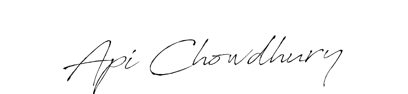 if you are searching for the best signature style for your name Api Chowdhury. so please give up your signature search. here we have designed multiple signature styles  using Antro_Vectra. Api Chowdhury signature style 6 images and pictures png