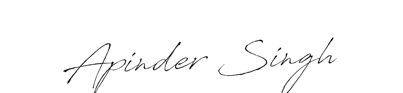 How to make Apinder Singh signature? Antro_Vectra is a professional autograph style. Create handwritten signature for Apinder Singh name. Apinder Singh signature style 6 images and pictures png