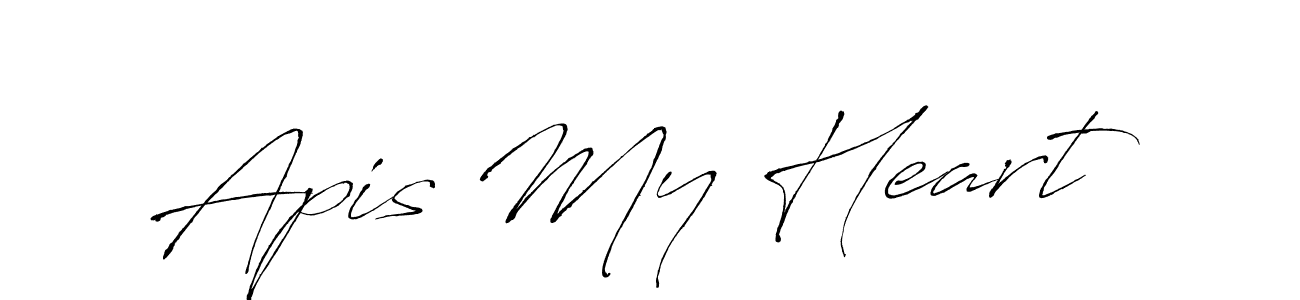 Antro_Vectra is a professional signature style that is perfect for those who want to add a touch of class to their signature. It is also a great choice for those who want to make their signature more unique. Get Apis My Heart name to fancy signature for free. Apis My Heart signature style 6 images and pictures png