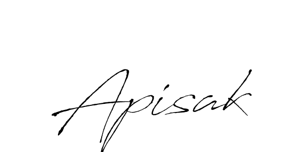 The best way (Antro_Vectra) to make a short signature is to pick only two or three words in your name. The name Apisak include a total of six letters. For converting this name. Apisak signature style 6 images and pictures png