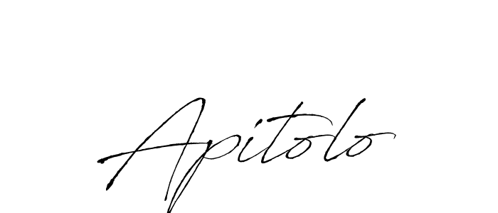 Once you've used our free online signature maker to create your best signature Antro_Vectra style, it's time to enjoy all of the benefits that Apitolo name signing documents. Apitolo signature style 6 images and pictures png