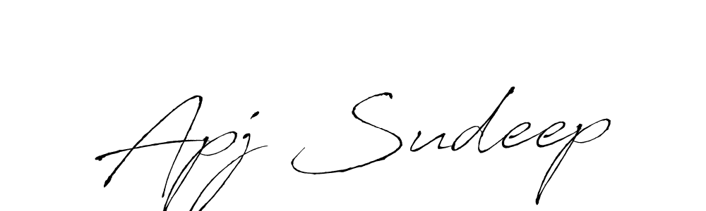 Also You can easily find your signature by using the search form. We will create Apj Sudeep name handwritten signature images for you free of cost using Antro_Vectra sign style. Apj Sudeep signature style 6 images and pictures png