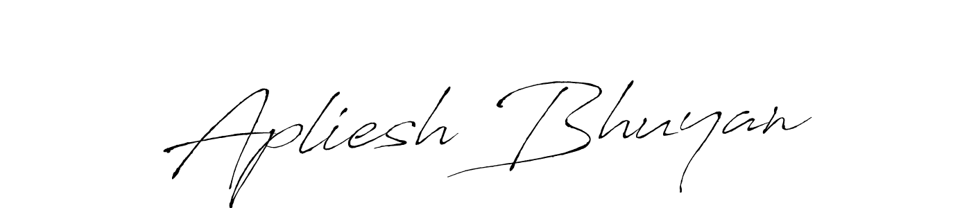 Create a beautiful signature design for name Apliesh Bhuyan. With this signature (Antro_Vectra) fonts, you can make a handwritten signature for free. Apliesh Bhuyan signature style 6 images and pictures png