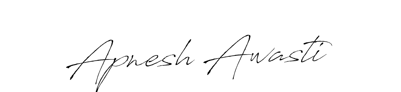 Create a beautiful signature design for name Apnesh Awasti. With this signature (Antro_Vectra) fonts, you can make a handwritten signature for free. Apnesh Awasti signature style 6 images and pictures png