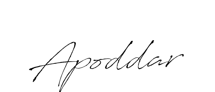 Use a signature maker to create a handwritten signature online. With this signature software, you can design (Antro_Vectra) your own signature for name Apoddar. Apoddar signature style 6 images and pictures png