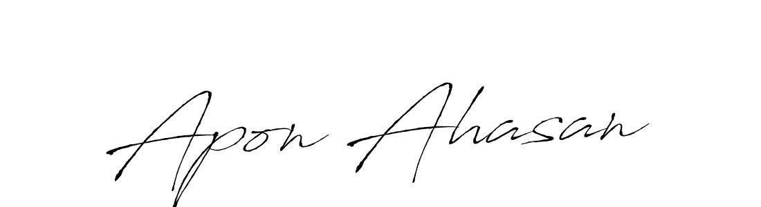 Here are the top 10 professional signature styles for the name Apon Ahasan. These are the best autograph styles you can use for your name. Apon Ahasan signature style 6 images and pictures png