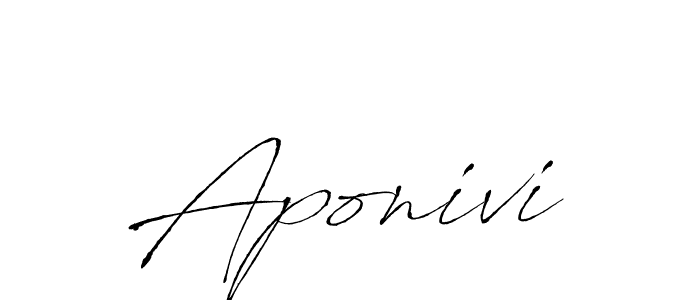 Antro_Vectra is a professional signature style that is perfect for those who want to add a touch of class to their signature. It is also a great choice for those who want to make their signature more unique. Get Aponivi name to fancy signature for free. Aponivi signature style 6 images and pictures png