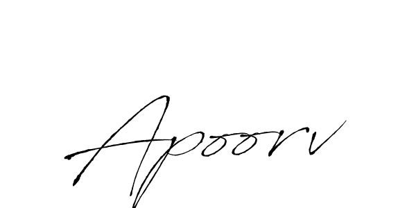 How to Draw Apoorv signature style? Antro_Vectra is a latest design signature styles for name Apoorv. Apoorv signature style 6 images and pictures png
