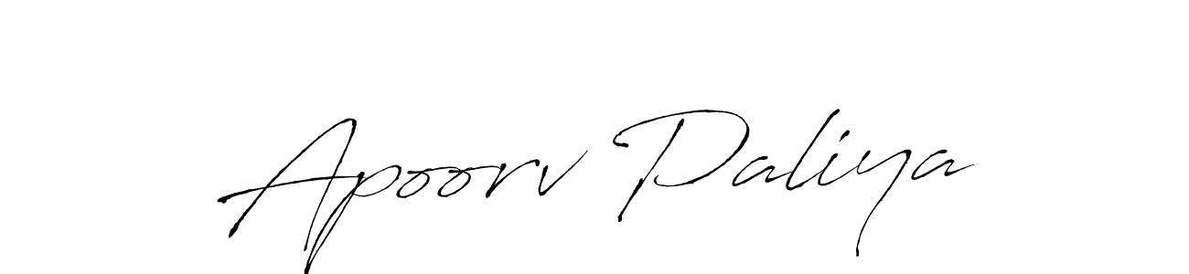 The best way (Antro_Vectra) to make a short signature is to pick only two or three words in your name. The name Apoorv Paliya include a total of six letters. For converting this name. Apoorv Paliya signature style 6 images and pictures png