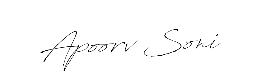 Here are the top 10 professional signature styles for the name Apoorv Soni. These are the best autograph styles you can use for your name. Apoorv Soni signature style 6 images and pictures png