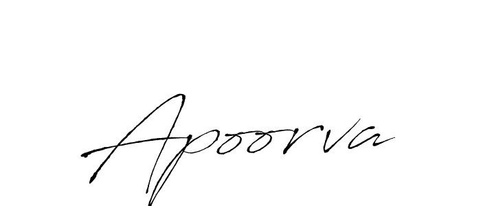 You should practise on your own different ways (Antro_Vectra) to write your name (Apoorva) in signature. don't let someone else do it for you. Apoorva signature style 6 images and pictures png