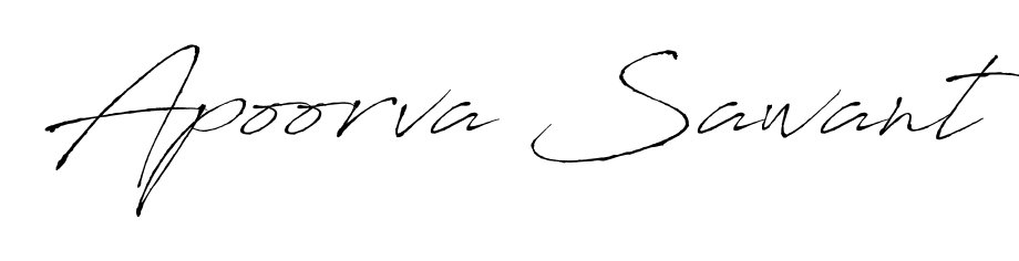The Antro_Vectra font transforms the name Apoorva Sawant into an executive sign with sharp precision and distinguished character. Apoorva Sawant signature style 6 images and pictures png