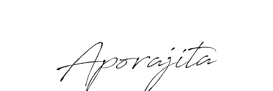 How to make Aporajita signature? Antro_Vectra is a professional autograph style. Create handwritten signature for Aporajita name. Aporajita signature style 6 images and pictures png
