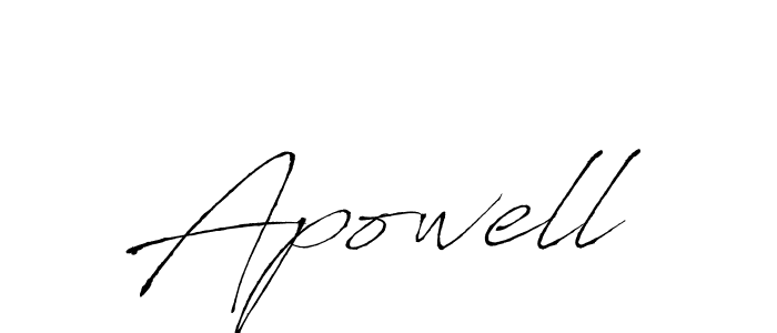 Also we have Apowell name is the best signature style. Create professional handwritten signature collection using Antro_Vectra autograph style. Apowell signature style 6 images and pictures png