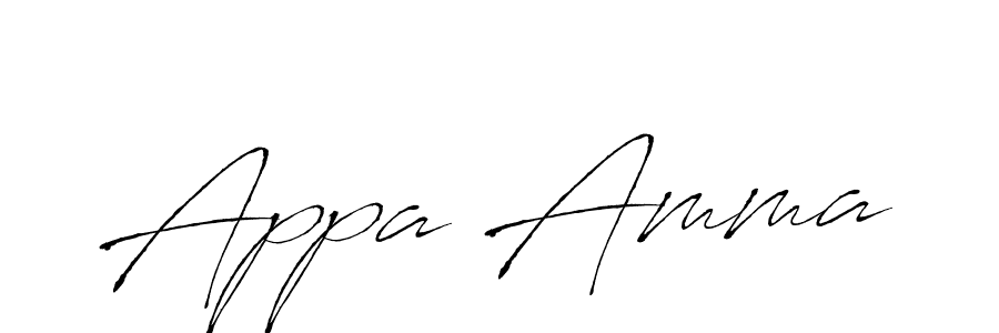 Also we have Appa Amma name is the best signature style. Create professional handwritten signature collection using Antro_Vectra autograph style. Appa Amma signature style 6 images and pictures png