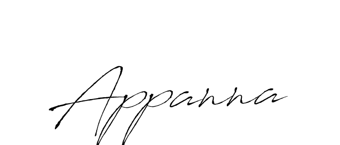 Make a beautiful signature design for name Appanna. With this signature (Antro_Vectra) style, you can create a handwritten signature for free. Appanna signature style 6 images and pictures png