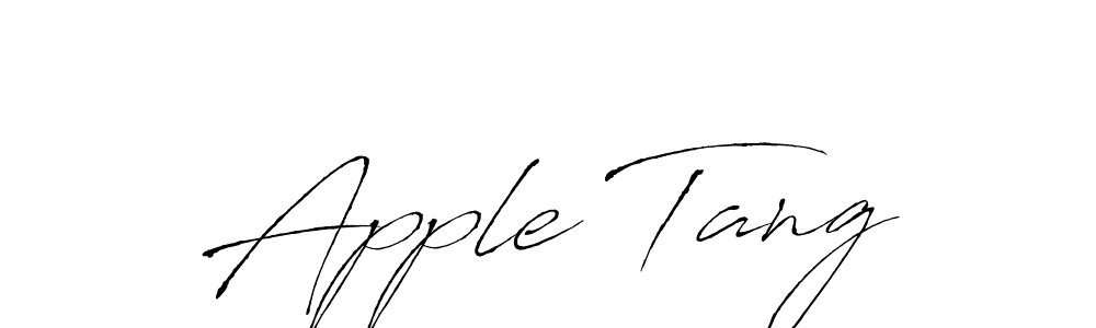 Similarly Antro_Vectra is the best handwritten signature design. Signature creator online .You can use it as an online autograph creator for name Apple Tang. Apple Tang signature style 6 images and pictures png