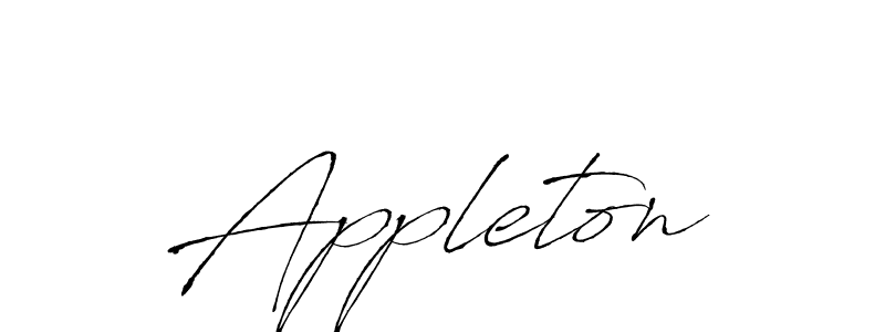 Design your own signature with our free online signature maker. With this signature software, you can create a handwritten (Antro_Vectra) signature for name Appleton. Appleton signature style 6 images and pictures png
