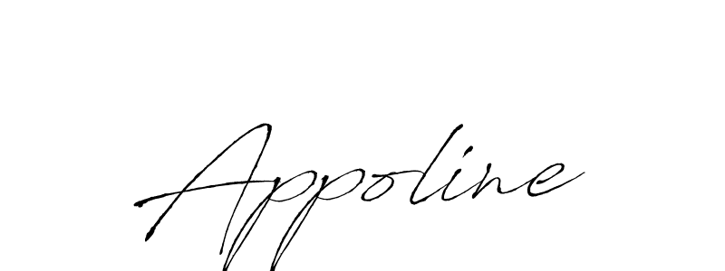 The best way (Antro_Vectra) to make a short signature is to pick only two or three words in your name. The name Appoline include a total of six letters. For converting this name. Appoline signature style 6 images and pictures png