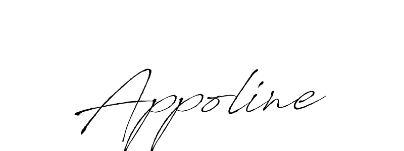 How to make Appoline name signature. Use Antro_Vectra style for creating short signs online. This is the latest handwritten sign. Appoline signature style 6 images and pictures png