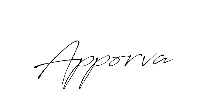 Make a beautiful signature design for name Apporva. Use this online signature maker to create a handwritten signature for free. Apporva signature style 6 images and pictures png