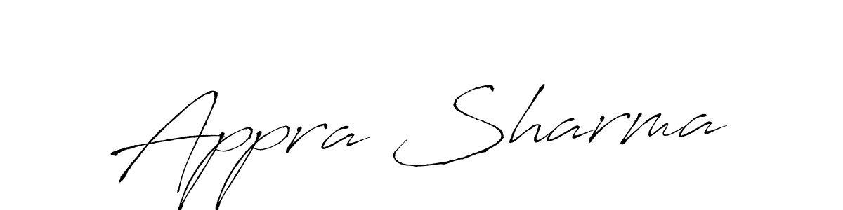 if you are searching for the best signature style for your name Appra Sharma. so please give up your signature search. here we have designed multiple signature styles  using Antro_Vectra. Appra Sharma signature style 6 images and pictures png