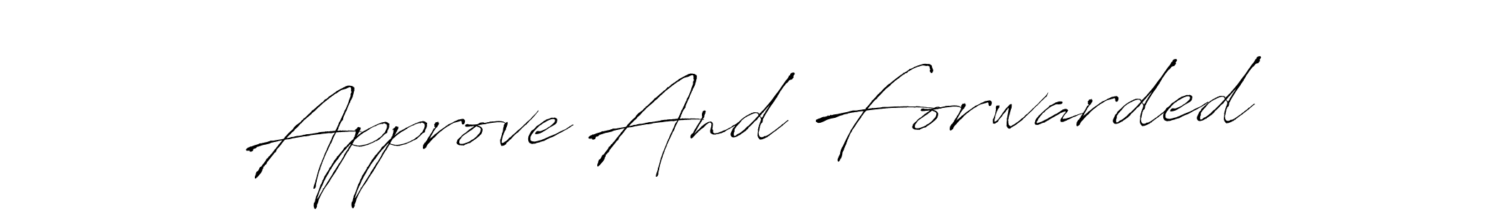 Antro_Vectra is a professional signature style that is perfect for those who want to add a touch of class to their signature. It is also a great choice for those who want to make their signature more unique. Get Approve And Forwarded name to fancy signature for free. Approve And Forwarded signature style 6 images and pictures png