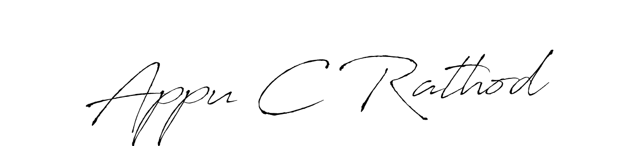 Create a beautiful signature design for name Appu C Rathod. With this signature (Antro_Vectra) fonts, you can make a handwritten signature for free. Appu C Rathod signature style 6 images and pictures png