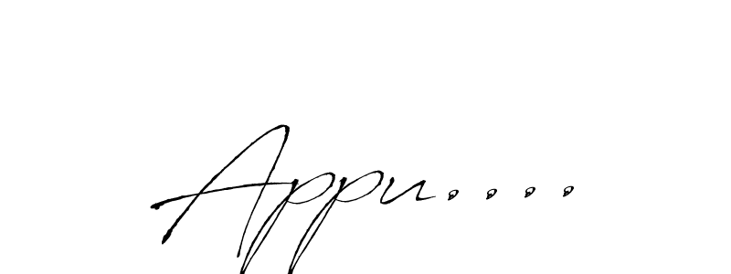Once you've used our free online signature maker to create your best signature Antro_Vectra style, it's time to enjoy all of the benefits that Appu.... name signing documents. Appu.... signature style 6 images and pictures png