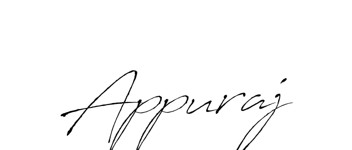Use a signature maker to create a handwritten signature online. With this signature software, you can design (Antro_Vectra) your own signature for name Appuraj. Appuraj signature style 6 images and pictures png