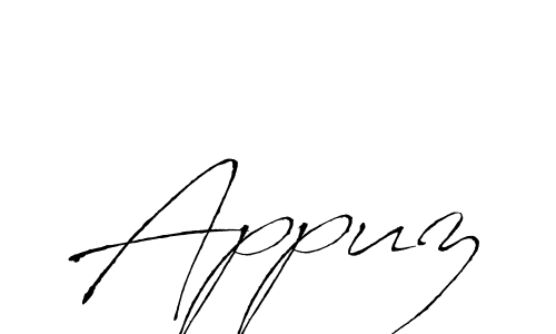 Similarly Antro_Vectra is the best handwritten signature design. Signature creator online .You can use it as an online autograph creator for name Appuz. Appuz signature style 6 images and pictures png