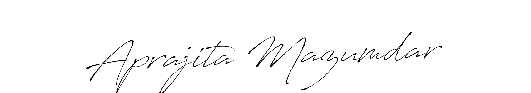 Antro_Vectra is a professional signature style that is perfect for those who want to add a touch of class to their signature. It is also a great choice for those who want to make their signature more unique. Get Aprajita Mazumdar name to fancy signature for free. Aprajita Mazumdar signature style 6 images and pictures png