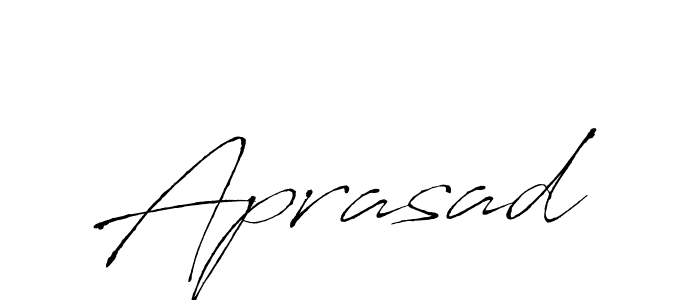 Use a signature maker to create a handwritten signature online. With this signature software, you can design (Antro_Vectra) your own signature for name Aprasad. Aprasad signature style 6 images and pictures png