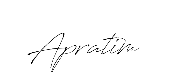 Make a beautiful signature design for name Apratim. With this signature (Antro_Vectra) style, you can create a handwritten signature for free. Apratim signature style 6 images and pictures png