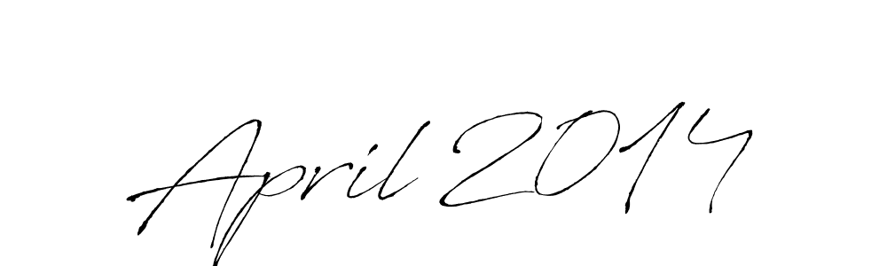 Design your own signature with our free online signature maker. With this signature software, you can create a handwritten (Antro_Vectra) signature for name April 2014. April 2014 signature style 6 images and pictures png