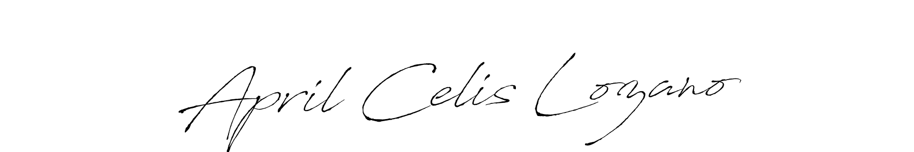 Make a short April Celis Lozano signature style. Manage your documents anywhere anytime using Antro_Vectra. Create and add eSignatures, submit forms, share and send files easily. April Celis Lozano signature style 6 images and pictures png