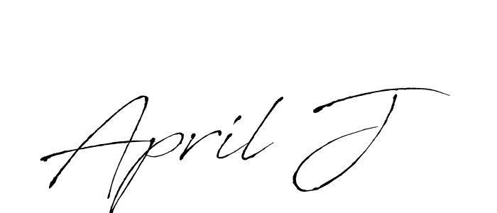 Create a beautiful signature design for name April J. With this signature (Antro_Vectra) fonts, you can make a handwritten signature for free. April J signature style 6 images and pictures png