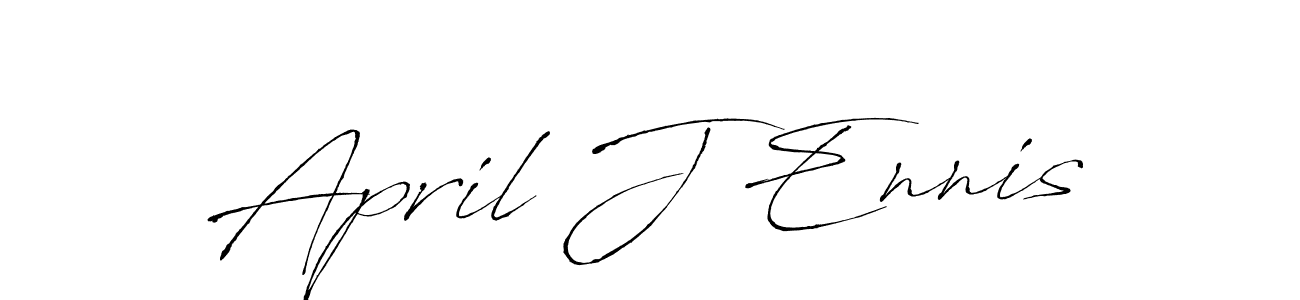 Create a beautiful signature design for name April J Ennis. With this signature (Antro_Vectra) fonts, you can make a handwritten signature for free. April J Ennis signature style 6 images and pictures png