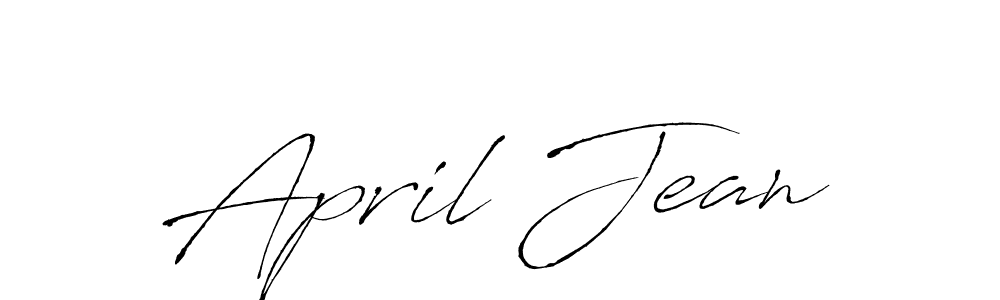 Make a beautiful signature design for name April Jean. With this signature (Antro_Vectra) style, you can create a handwritten signature for free. April Jean signature style 6 images and pictures png