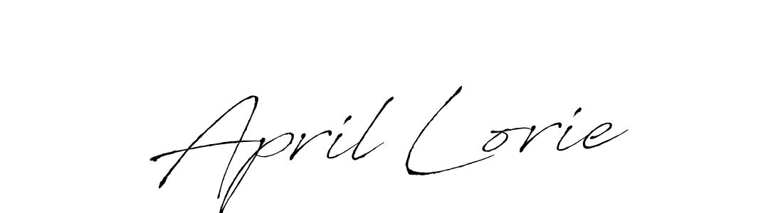 Make a beautiful signature design for name April Lorie. With this signature (Antro_Vectra) style, you can create a handwritten signature for free. April Lorie signature style 6 images and pictures png