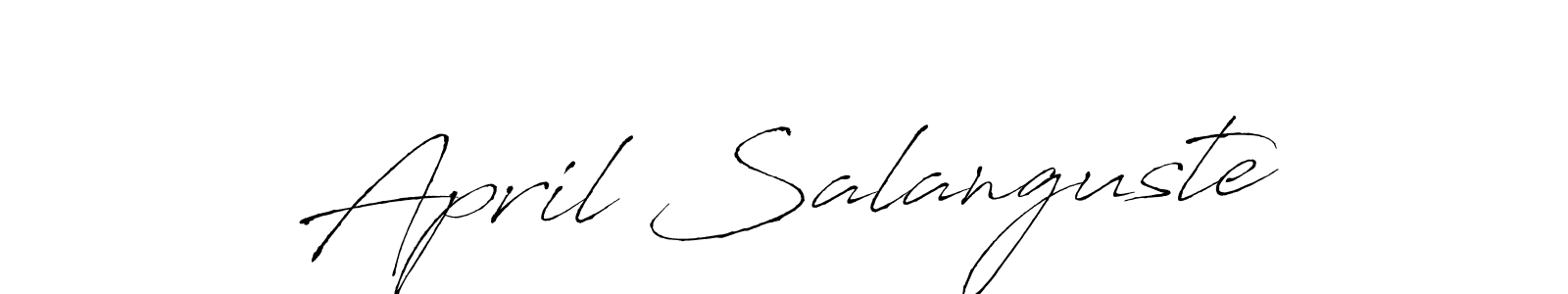 Similarly Antro_Vectra is the best handwritten signature design. Signature creator online .You can use it as an online autograph creator for name April Salanguste. April Salanguste signature style 6 images and pictures png
