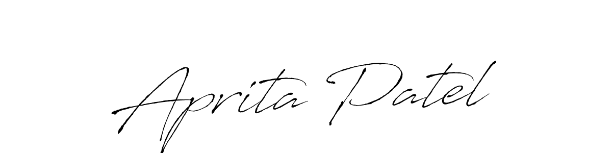 The best way (Antro_Vectra) to make a short signature is to pick only two or three words in your name. The name Aprita Patel include a total of six letters. For converting this name. Aprita Patel signature style 6 images and pictures png