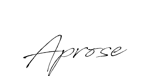 How to make Aprose name signature. Use Antro_Vectra style for creating short signs online. This is the latest handwritten sign. Aprose signature style 6 images and pictures png