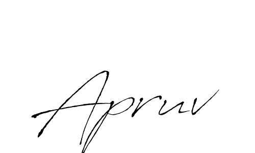 How to Draw Apruv signature style? Antro_Vectra is a latest design signature styles for name Apruv. Apruv signature style 6 images and pictures png